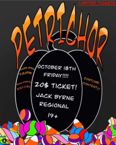 Halloween Bash featuring Petrichor @ Jack Byrne Regional