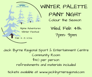 Winter Palette Paint Night @ Jack Byrne Regional