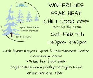 Winterlude Peak Heat Chili Cook Off @ Jack Byrne Regional